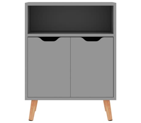 vidaXL Buffet gris 60x30x72 cm bois d'ing&eacute;nierie