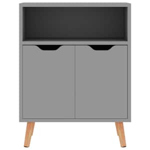 vidaXL Buffet gris 60x30x72 cm bois d'ing&eacute;nierie