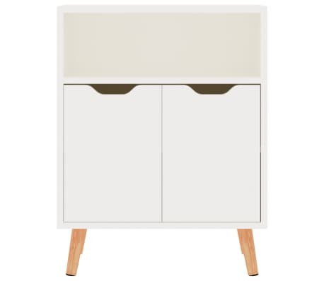 vidaXL Komoda, leskl&aacute; biela 60x30x72 cm, kompozitn&eacute; drevo