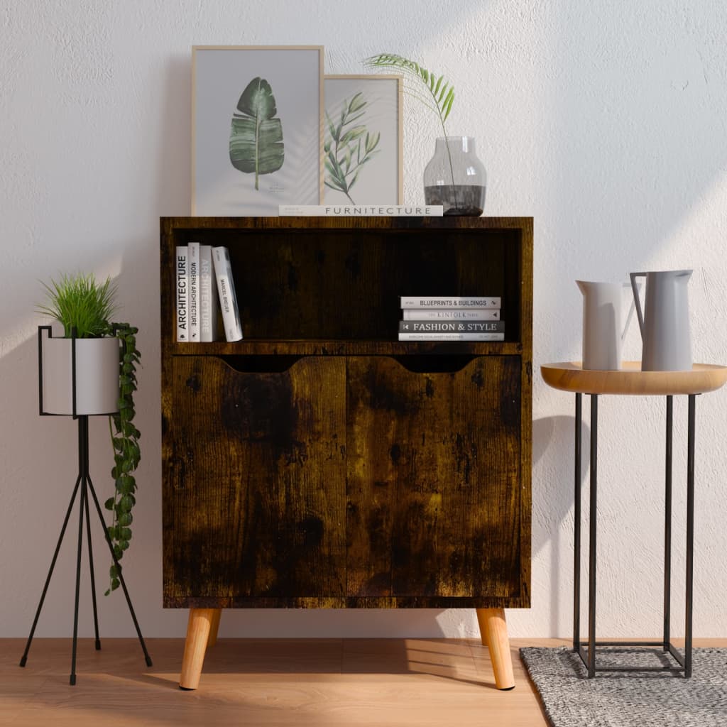 vidaXL Sideboard Räuchereiche 60x30x72 cm Holzwerkstoff