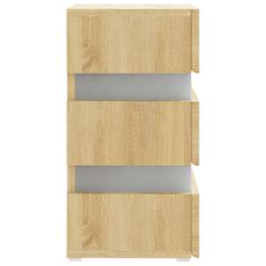 Noční stolek s LED dub sonoma 45 x 35 x 67 cm kompozitní dřevo - obrázek 7