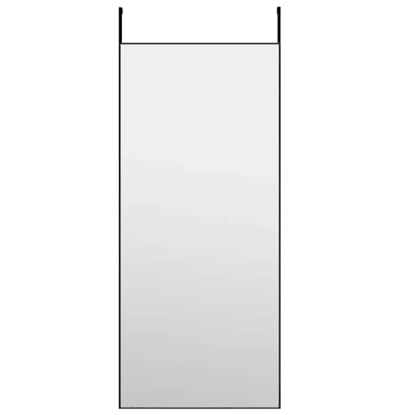 vidaXL uksepeegel, must, 40 x 100 cm, klaas ja alumiinium