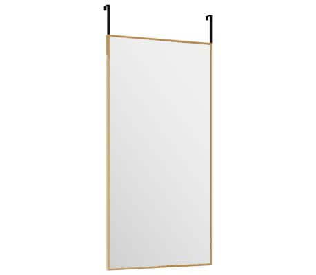 vidaXL T&uuml;rspiegel Golden 30x60 cm Glas und Aluminium