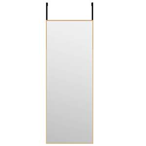 vidaXL uksepeegel, kuldne, 30 x 80 cm, klaas ja alumiinium