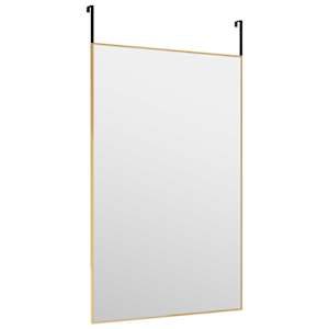vidaXL Espejo de puerta cristal y aluminio dorado 50x80 cm