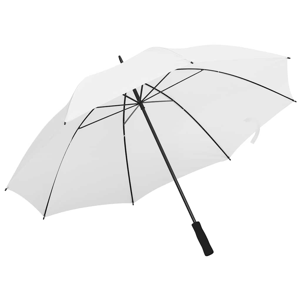vidaXL Umbrelă, alb, 130 cm
