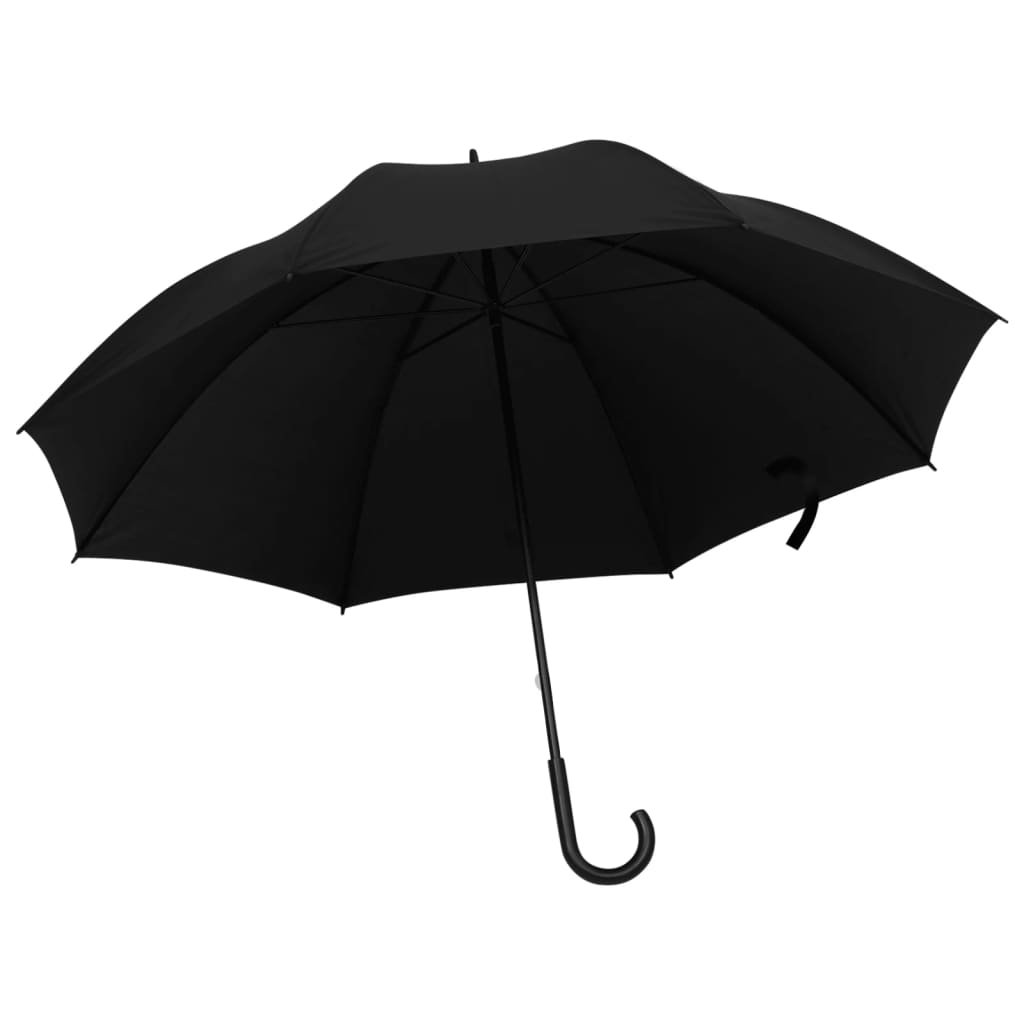 vidaXL Umbrelă, negru, 130 cm