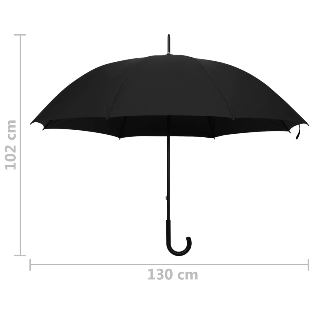 Fekete esernyő 130 cm 