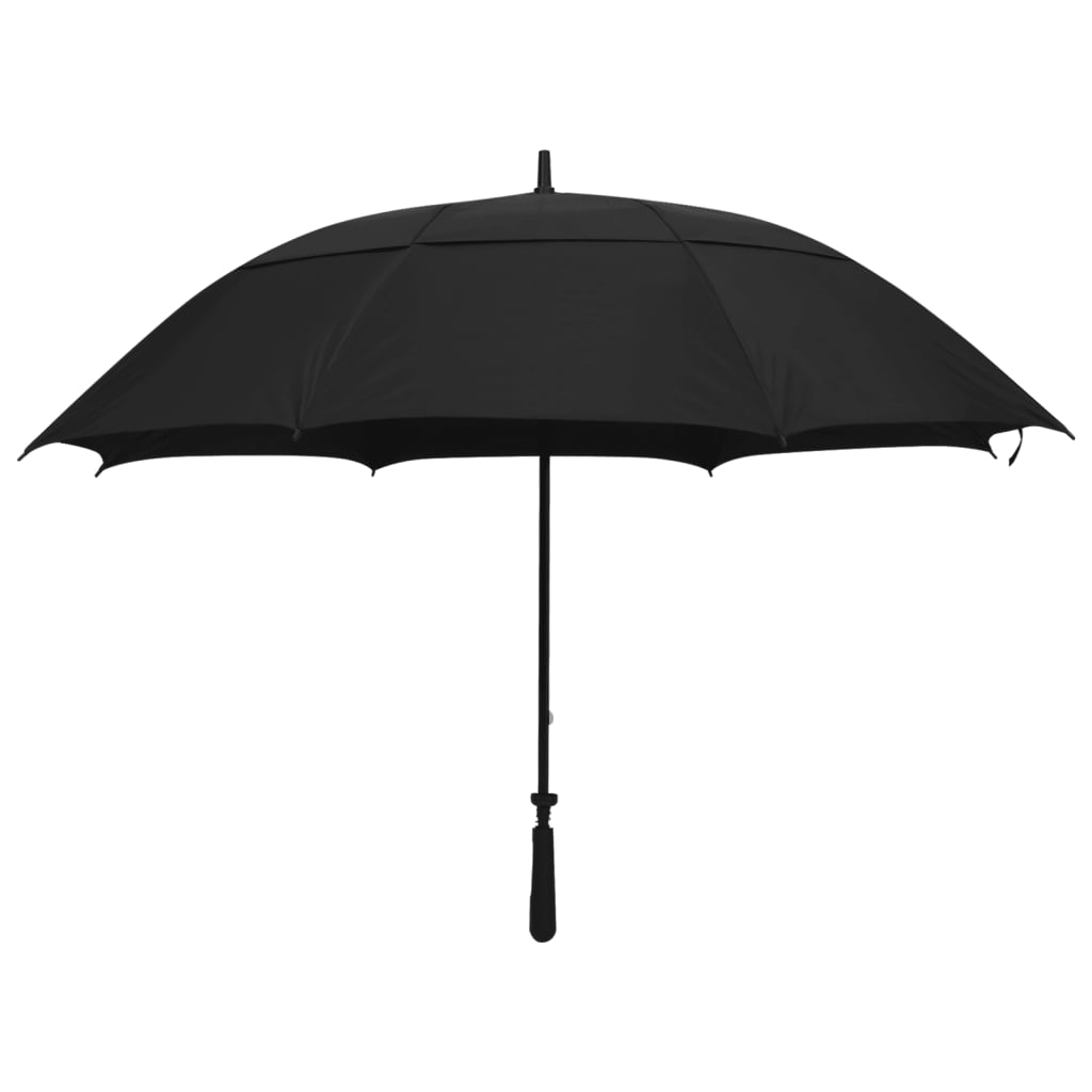 vidaXL Paraplu 130 cm zwart afbeelding