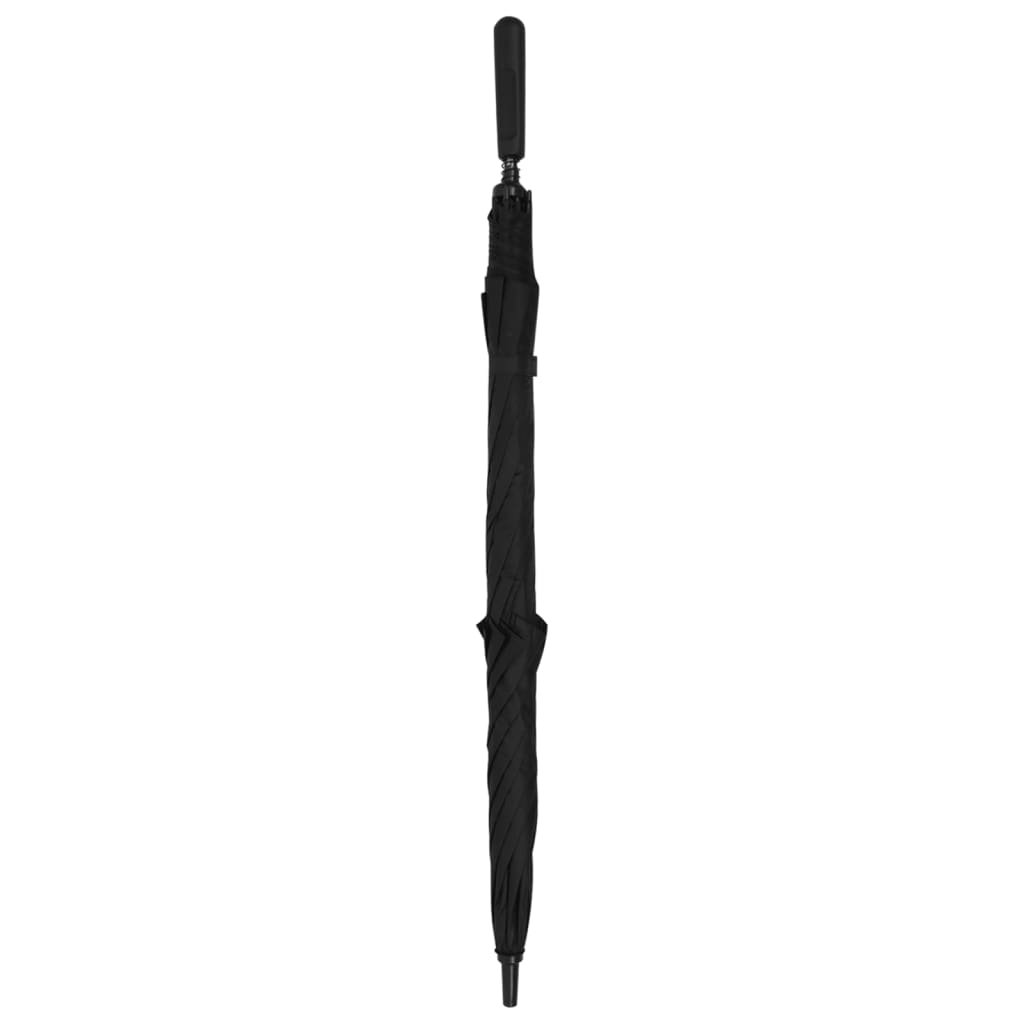 Thumbnail - vidaXL Regenschirm Schwarz 130 cm