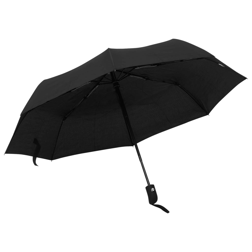 vidaXL Paraplu automatisch inklapbaar 95 cm zwart