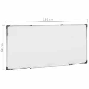 Magnetická tabule bílá 110 x 60 cm ocel - obrázek 9