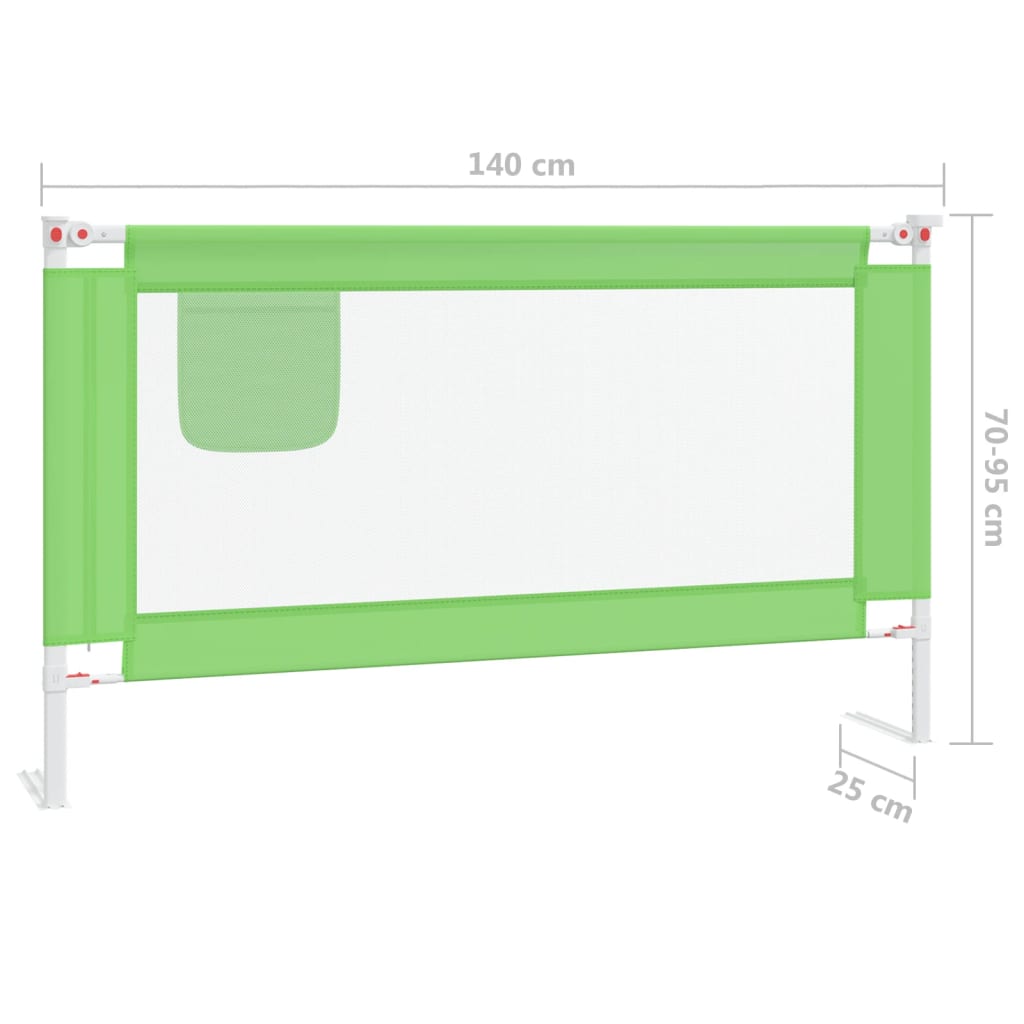 Zöld szövet biztonsági leesésgátló 140 x 25 cm 