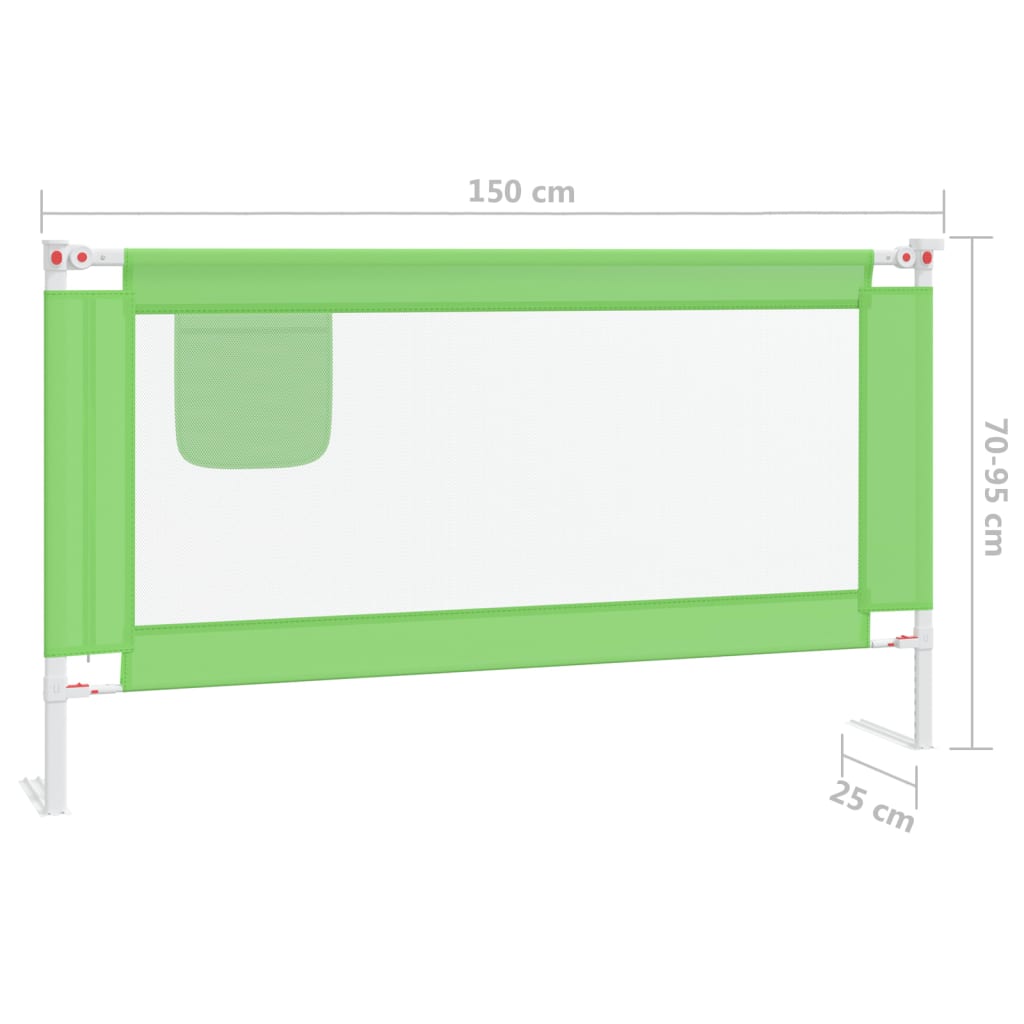Zöld szövet biztonsági leesésgátló 150 x 25 cm 