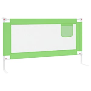 Dětská zábrana k postýlce zelená 150 x 25 cm textil - obrázek 5