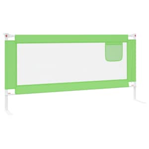 Dětská zábrana k postýlce zelená 190 x 25 cm textil - obrázek 5