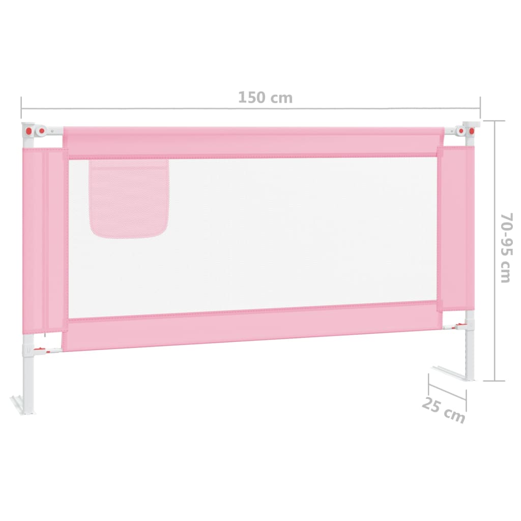 Rózsaszín szövet biztonsági leesésgátló 150 x 25 cm 
