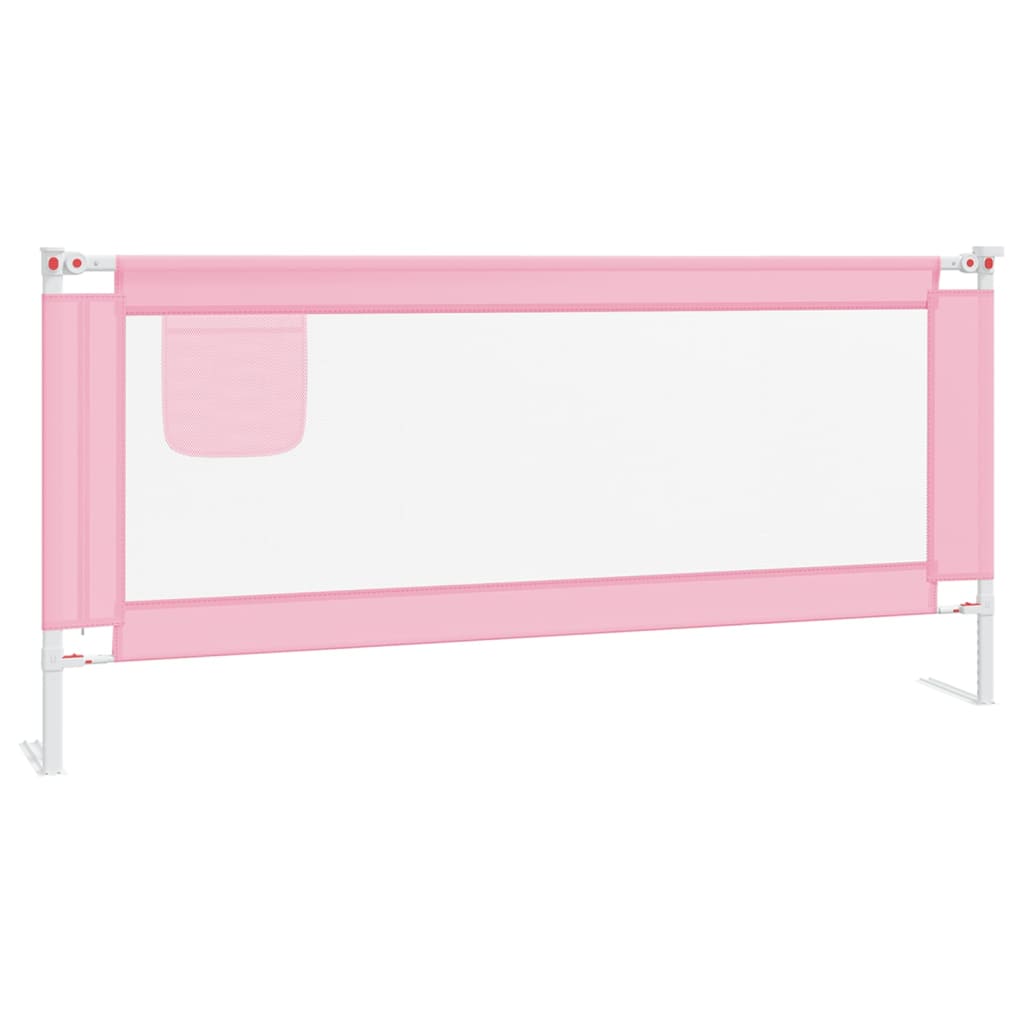  Zábrana na detskú posteľ ružová 200x25 cm látka