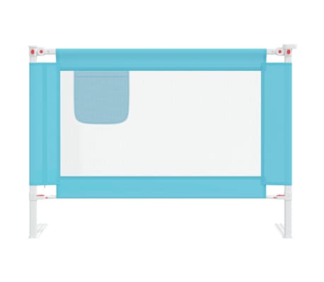 vidaXL Kleinkind-Bettschutzgitter Blau 90x25 cm Stoff