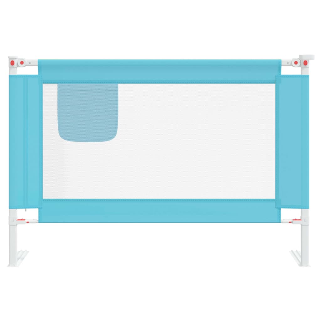 vidaXL Barrière de sécurité de lit d'enfant Bleu 100x25 cm Tissu