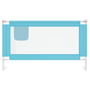 Dětská zábrana k postýlce modrá 140 x 25 cm textil - obrázek 3