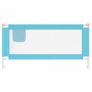 Dětská zábrana k postýlce modrá 180 x 25 cm textil - obrázek 3