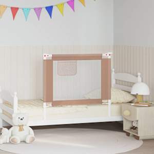 Posteljno varovalo za malčke taupe 90x25 cm blago