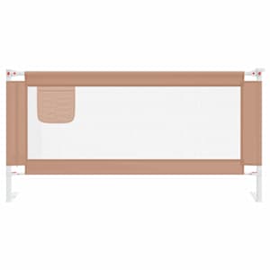 Dětská zábrana k postýlce taupe 180 x 25 cm textil - obrázek 3