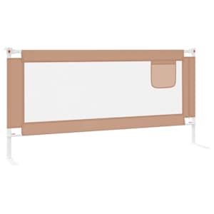 Dětská zábrana k postýlce taupe 190 x 25 cm textil - obrázek 5