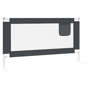 Dětská zábrana k postýlce tmavě šedá 150 x 25 cm textil - obrázek 5
