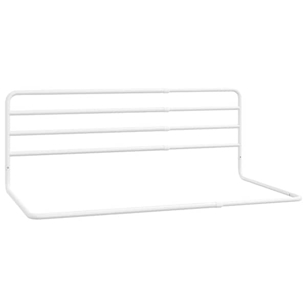 vidaXL voodipiire v&auml;ikelapse voodile, valge, (76-137)x55 cm, raud