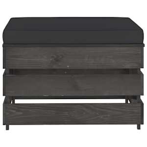 vidaXL D&iacute;lč&iacute; taburet s podu&scaron;kou &scaron;edě impregnovan&eacute; dřevo