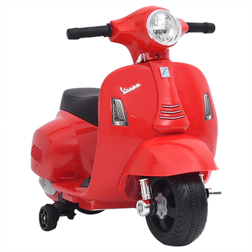 vidaXL Motocicletă de jucărie electrică Vespa, roșu, GTS300