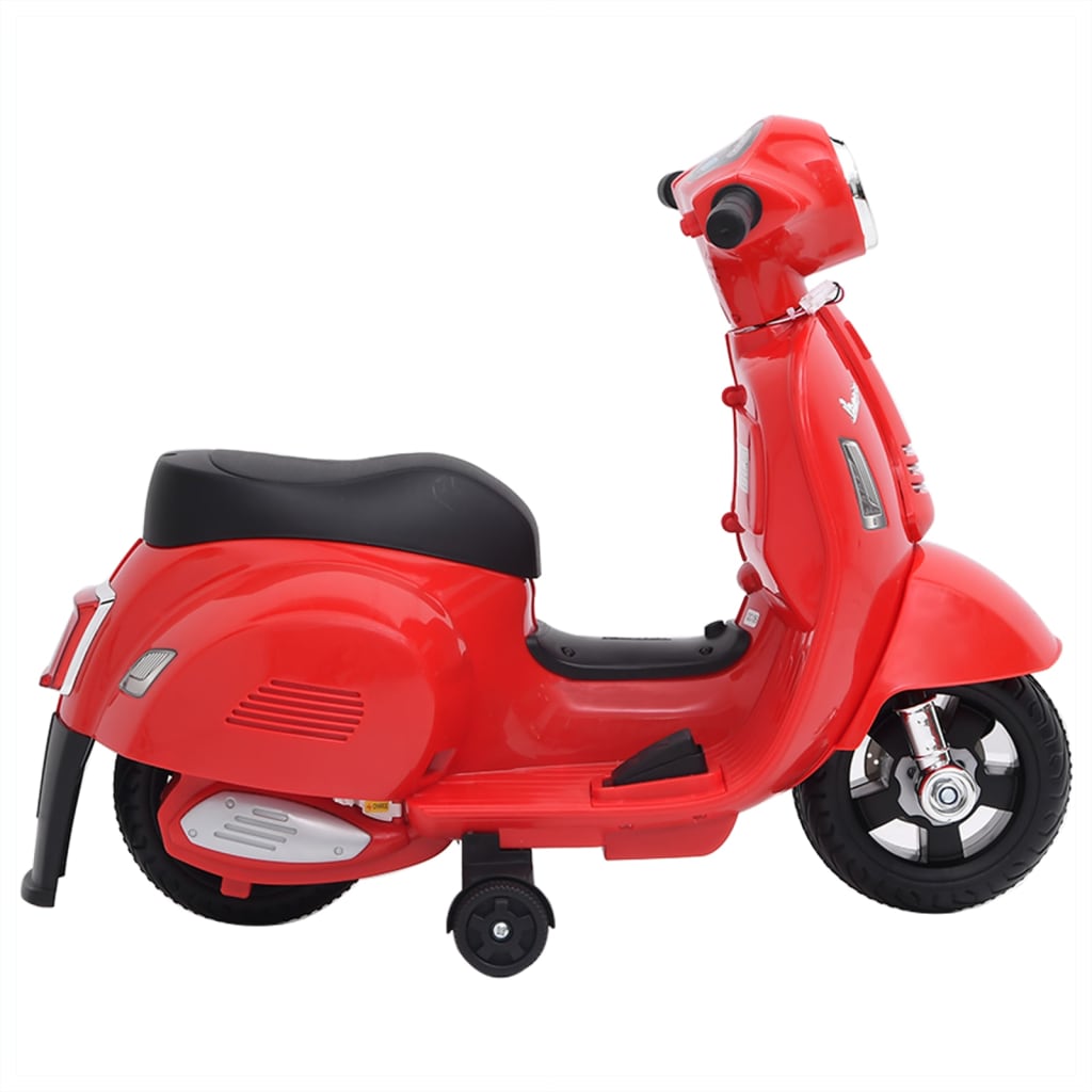 Dětská elektrická motorka Vespa GTS300 červená
