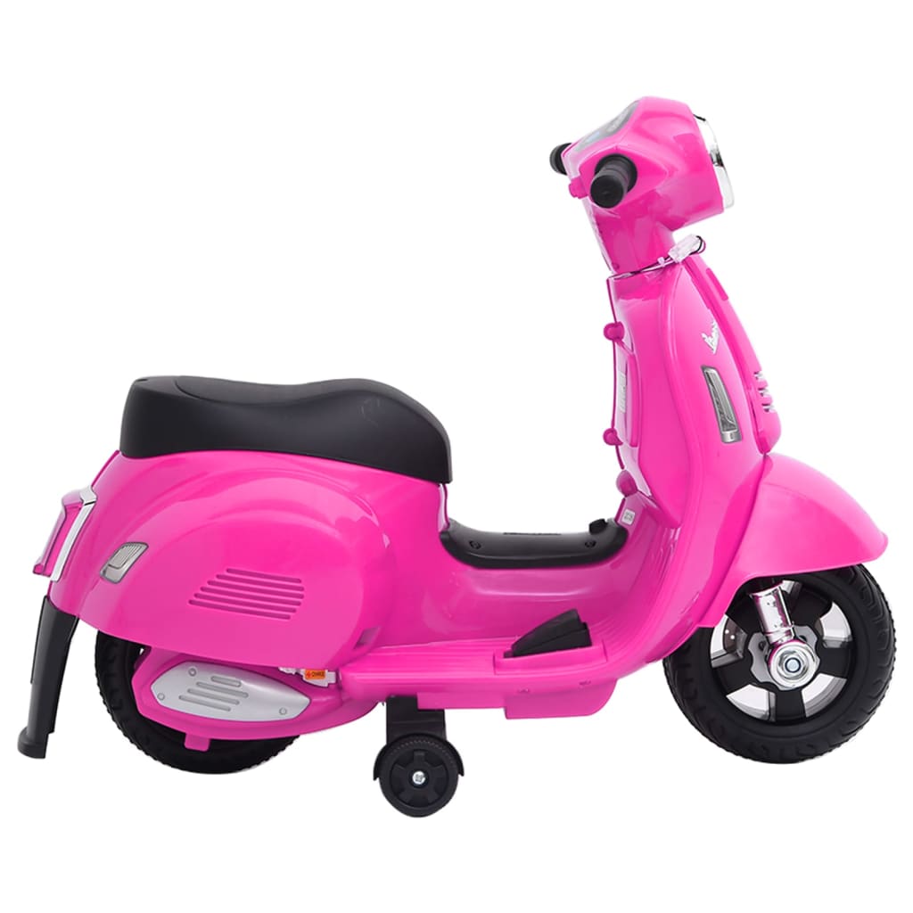 vidaXL Електрическа играчка мотоциклет Vespa GTS300, розов