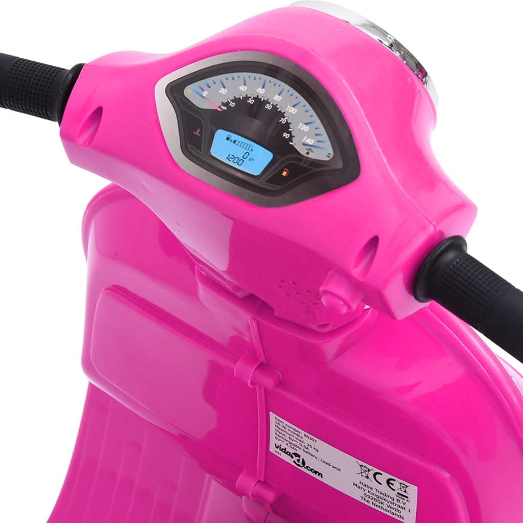 Vespa GTS300 rózsaszín elektromos játék motorbicikli 