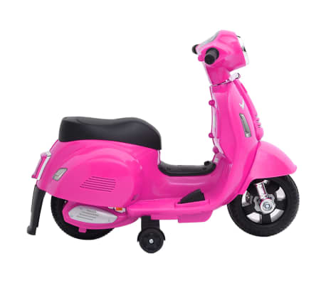 vidaXL Motocicleta eléctrica de juguete Vespa GTS300 rosa