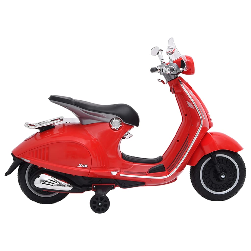 Dětská elektrická motorka Vespa GTS300 červená