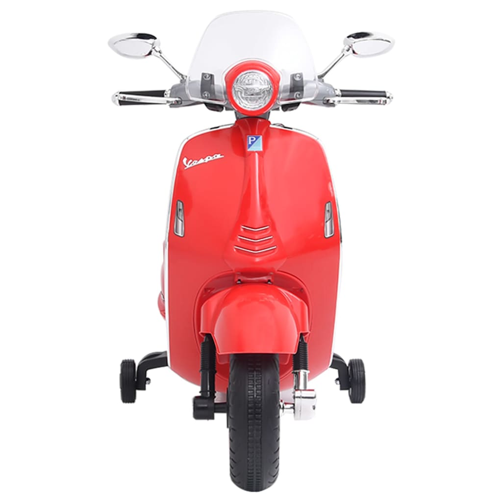 vidaXL Moto eléctrica para niños Vespa GTS300 roja