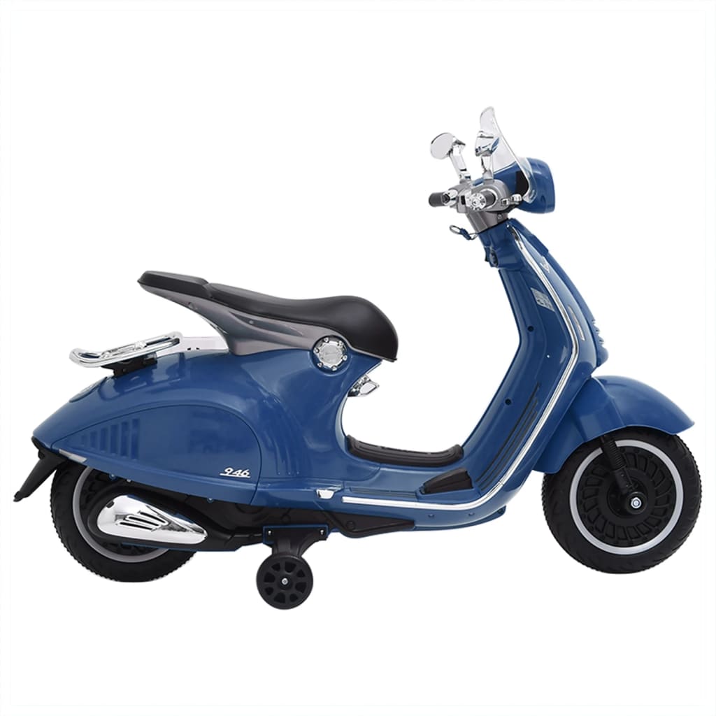 Vespa GTS300 kék elektromos játék motorbicikli 