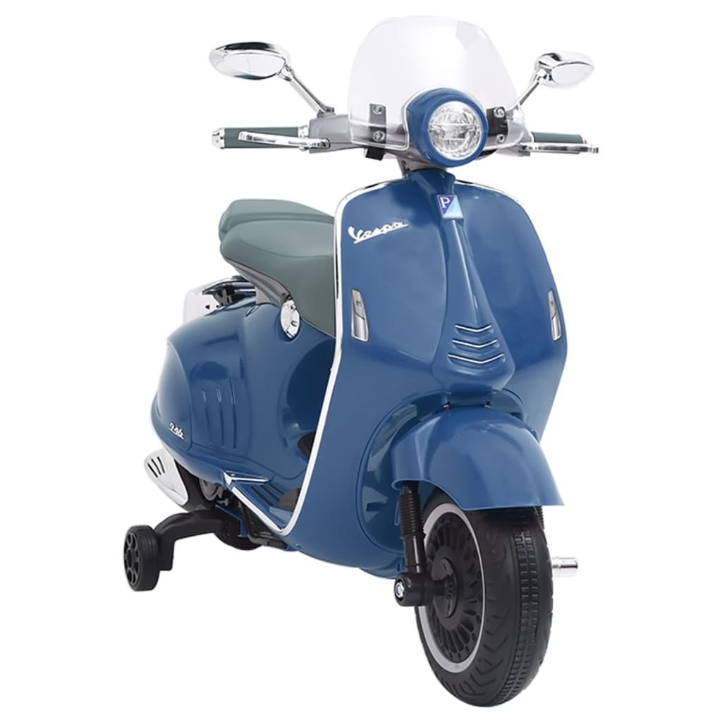 Dětská elektrická motorka Vespa GTS300 modrá