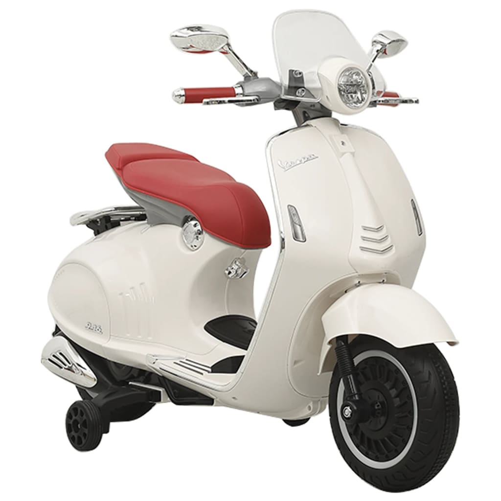 vidaXL Moto eléctrica para niños Vespa GTS300 blanca