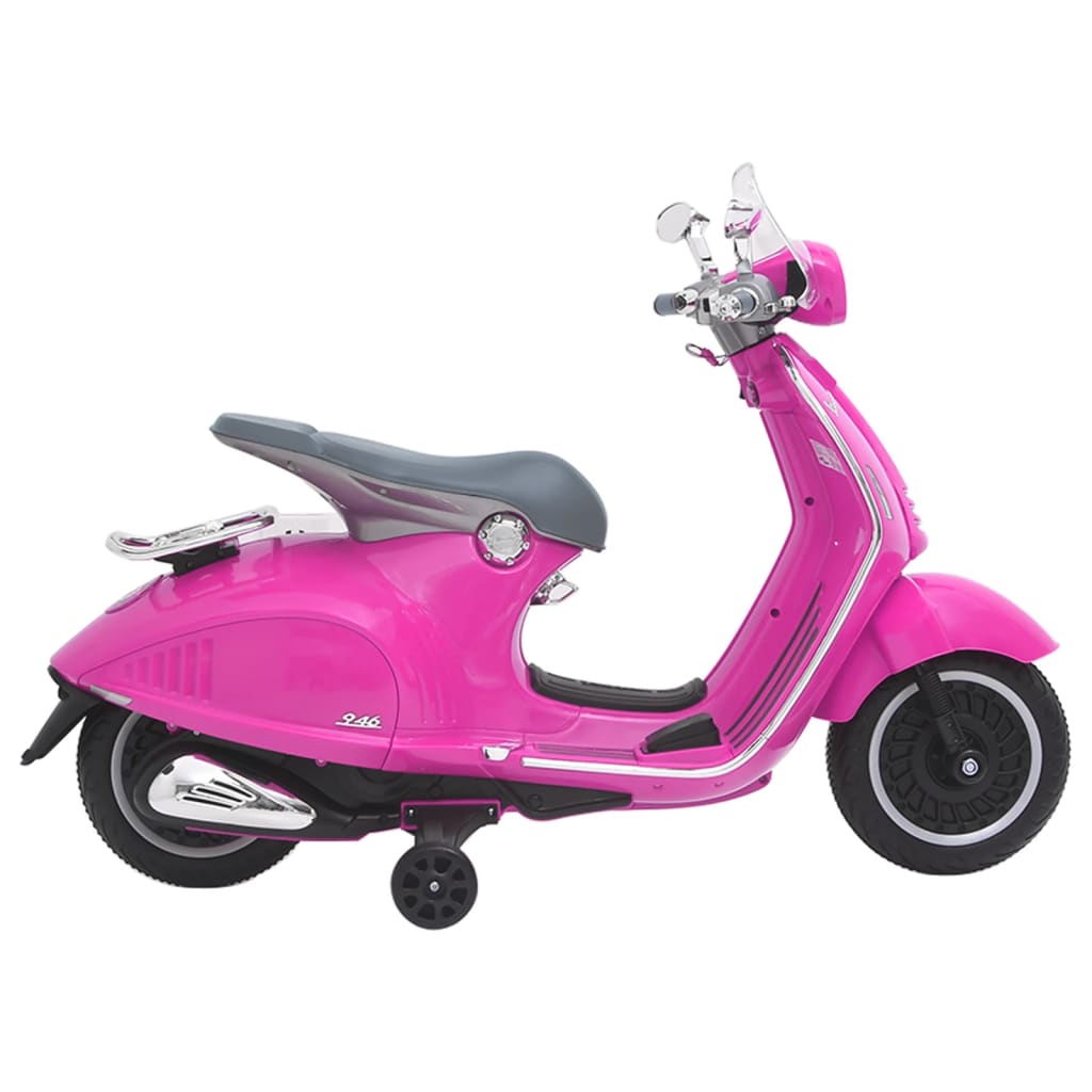 vidaXL Motocicletă de jucărie electrică Vespa, roz, GTS300 vidaXL
