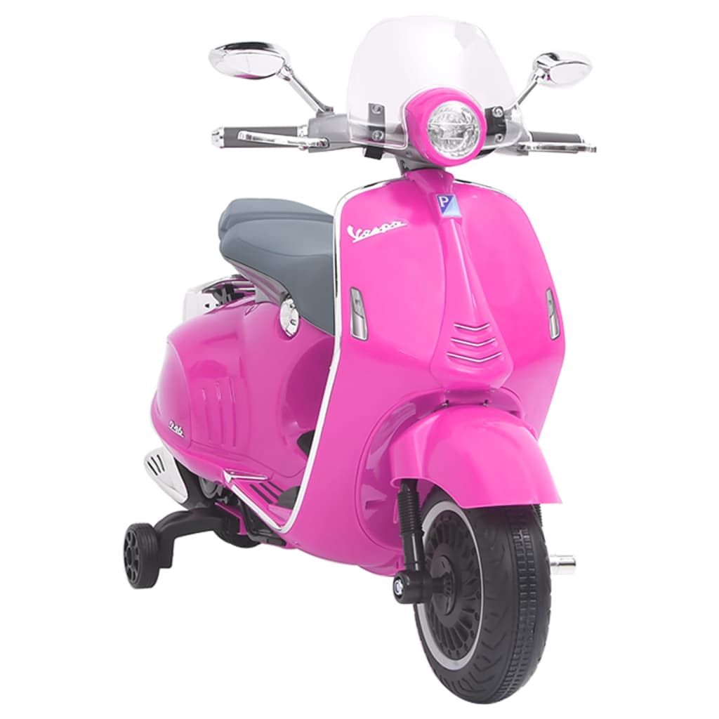 vidaXL elektrisks bērnu motocikls Vespa GTS300, rozā