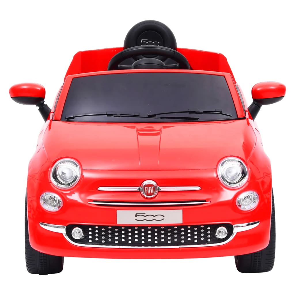 Piros elektromos gyerek autó Fiat 500 