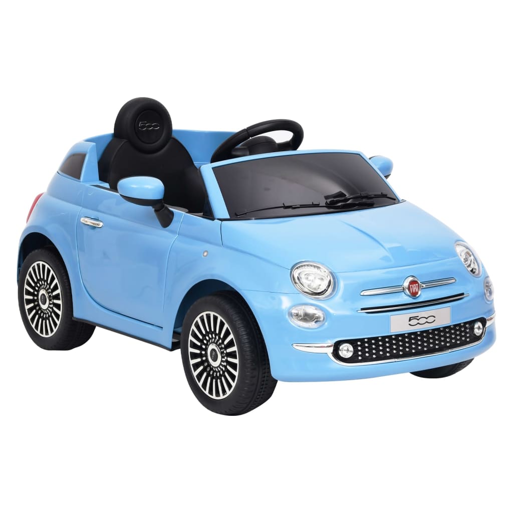Fiat 500 kék gyermek elektromos autó 