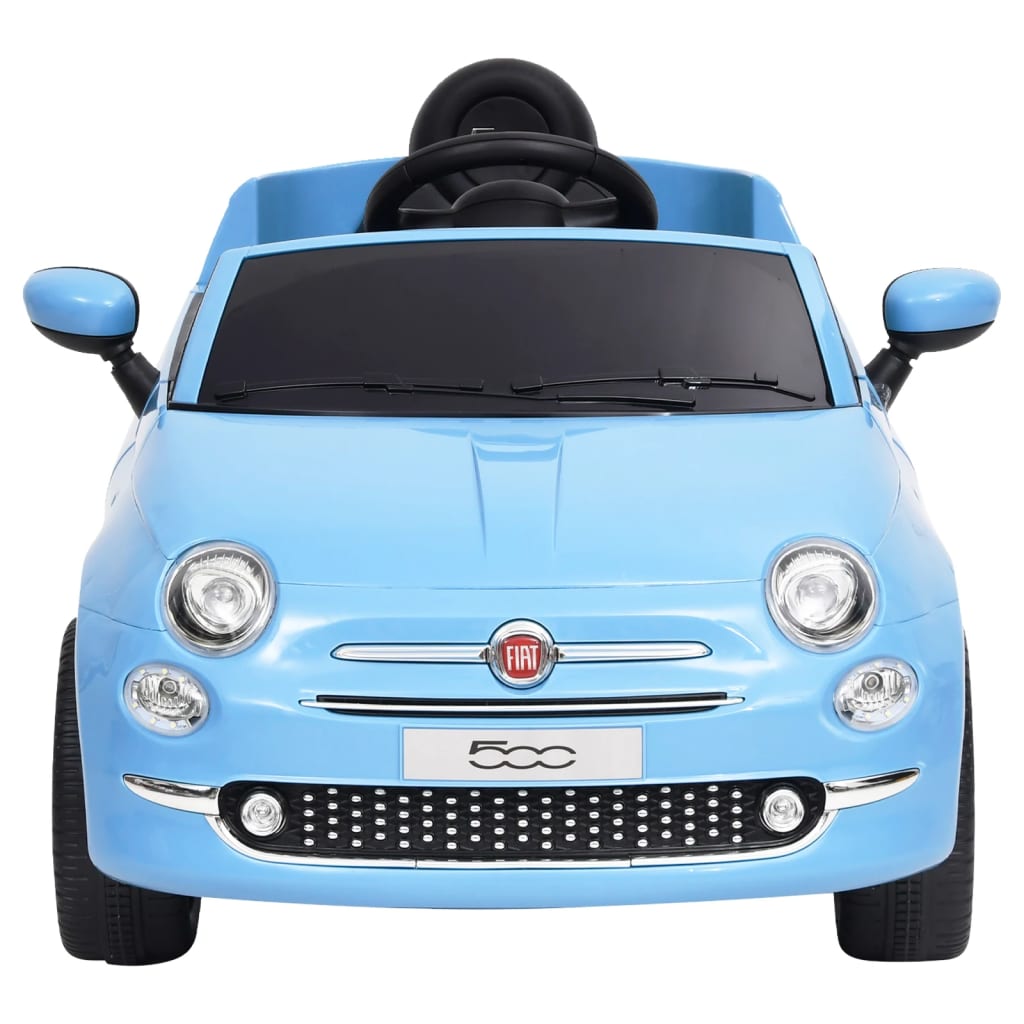 vidaXL Auto Elettrica per Bambini Fiat 500 Blu