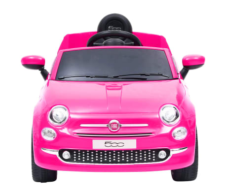 vidaXL Voiture électrique pour enfants Fiat 500 Rose