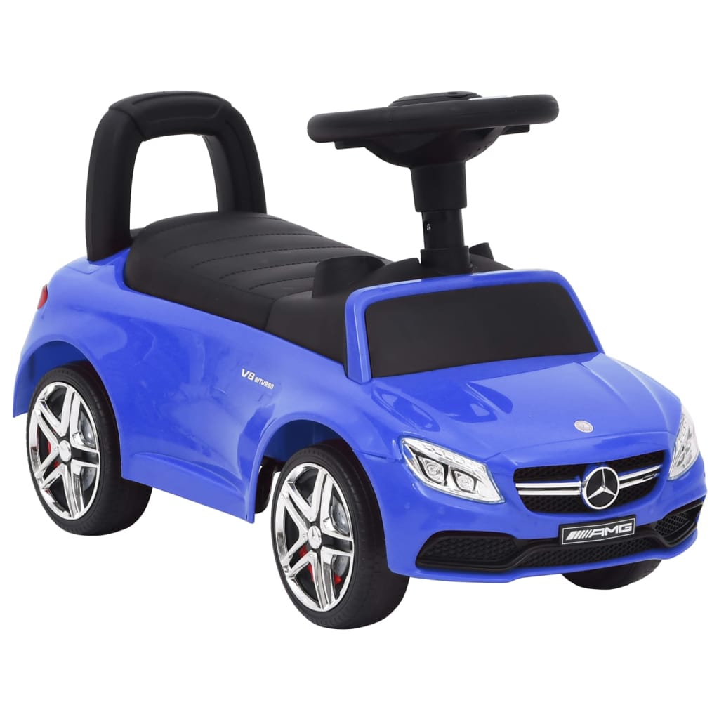 vidaXL Mașinuță pentru primii pași Mercedes-Benz C63, albastru