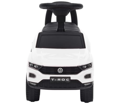 vidaXL Mașinuță primii pași Volkswagen T-Roc, alb